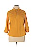 Zac & Rachel Yellow 3/4 Sleeve Blouse Size XL (petite) - photo 1