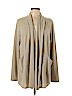 LOGO by Lori Goldstein Gray Cardigan Size L - photo 1