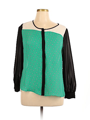 Worthington Long Sleeve Blouse (view 1)