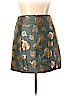 Ann Taylor 100% Polyester Teal Casual Skirt Size 16 - photo 2