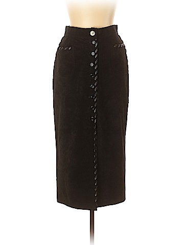 Emanuel Ungaro Parallele Leather Skirt (view 1)