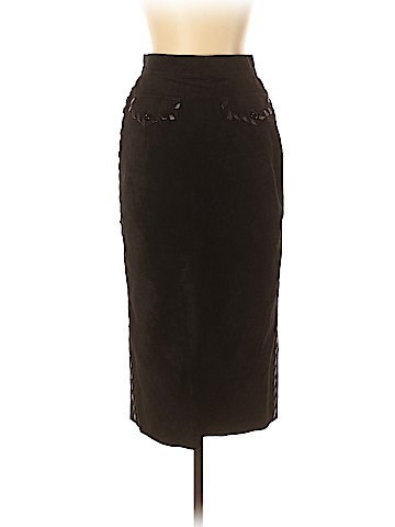 Emanuel Ungaro Parallele Leather Skirt (view 2)