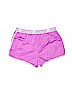 Justice 100% Polyester Print Purple Athletic Shorts Size 14 - photo 2