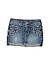 Justice Solid Blue Denim Skirt Size 6 - photo 1