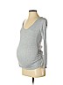 Liz Lange Maternity for Target Gray Long Sleeve T-Shirt Size S - photo 1