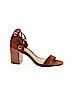 Schutz 100% Leather Brown Heels Size 10 - photo 1