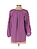 Rebecca Taylor 100% Silk Purple 3/4 Sleeve Blouse Size 4 - photo 2