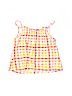 Isaac Mizrahi 100% Cotton Checkered-gingham Orange Sleeveless Top 9-12 MO / 12 MO - photo 1