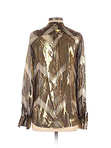 H&M Long Sleeve Silk Top (view 2)