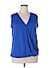 Doublju Blue Sleeveless Top Size 1X - photo 1