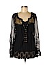 Hale Bob Black Long Sleeve Blouse Size M - photo 1