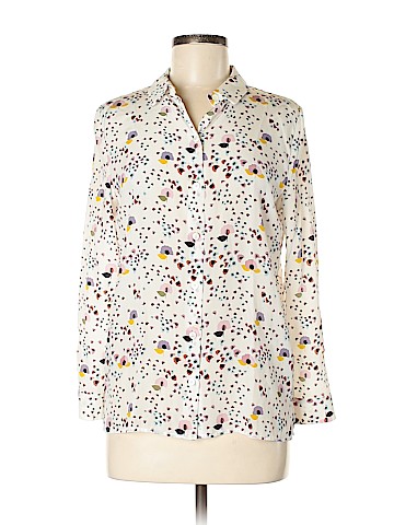 Eric Bompard Long Sleeve Silk Top (view 1)