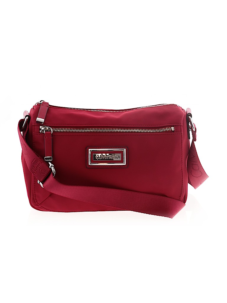 red calvin klein crossbody bag