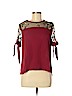 Unbranded 100% Polyester Red 3/4 Sleeve Blouse Size M - photo 1