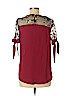 Unbranded 100% Polyester Red 3/4 Sleeve Blouse Size M - photo 2