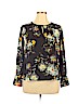 Zac & Rachel 100% Polyester Black Long Sleeve Blouse Size XL (petite) - photo 1