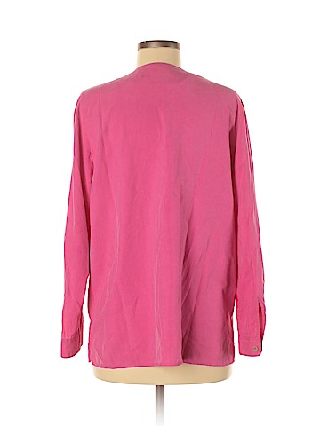 Clothes (real) Saks Fifth Avenue Long Sleeve Silk Top (view 2)