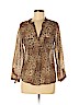 Zara Brown Long Sleeve Blouse Size M - photo 1