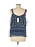 Ella Moss 100% Silk Blue Sleeveless Silk Top Size M - photo 2