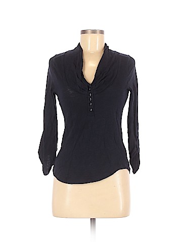 Pilcro and The Letterpress 3/4 Sleeve Henley (view 1)