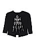 Gap 100% Cotton Graphic Black Long Sleeve T-Shirt Size 8 - 9 - photo 1