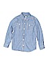 OshKosh B'gosh 100% Cotton Solid Blue Long Sleeve Button-Down Shirt Size 7 - photo 1