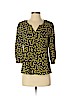 Banana Republic Factory Store 100% Polyester Yellow 3/4 Sleeve Blouse Size S (petite) - photo 1