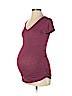 Old Navy - Maternity Burgundy Short Sleeve T-Shirt Size S - photo 1