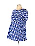 Old Navy - Maternity 100% Rayon Blue Short Sleeve Blouse Size L - photo 1
