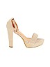Top Moda Tan Heels Size 8 1/2 - photo 1