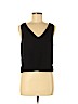 Aqua 100% Polyester Black Sleeveless Blouse Size M - photo 1