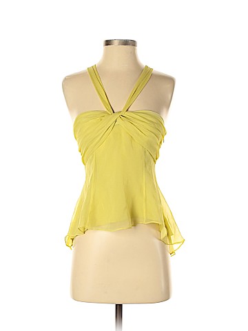 BCBGMAXAZRIA Sleeveless Silk Top (view 1)