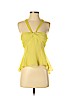 BCBGMAXAZRIA 100% Silk Yellow Sleeveless Silk Top Size 4 - photo 1
