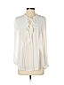 Lucky Brand 100% Viscose Ivory Long Sleeve Blouse Size S - photo 1