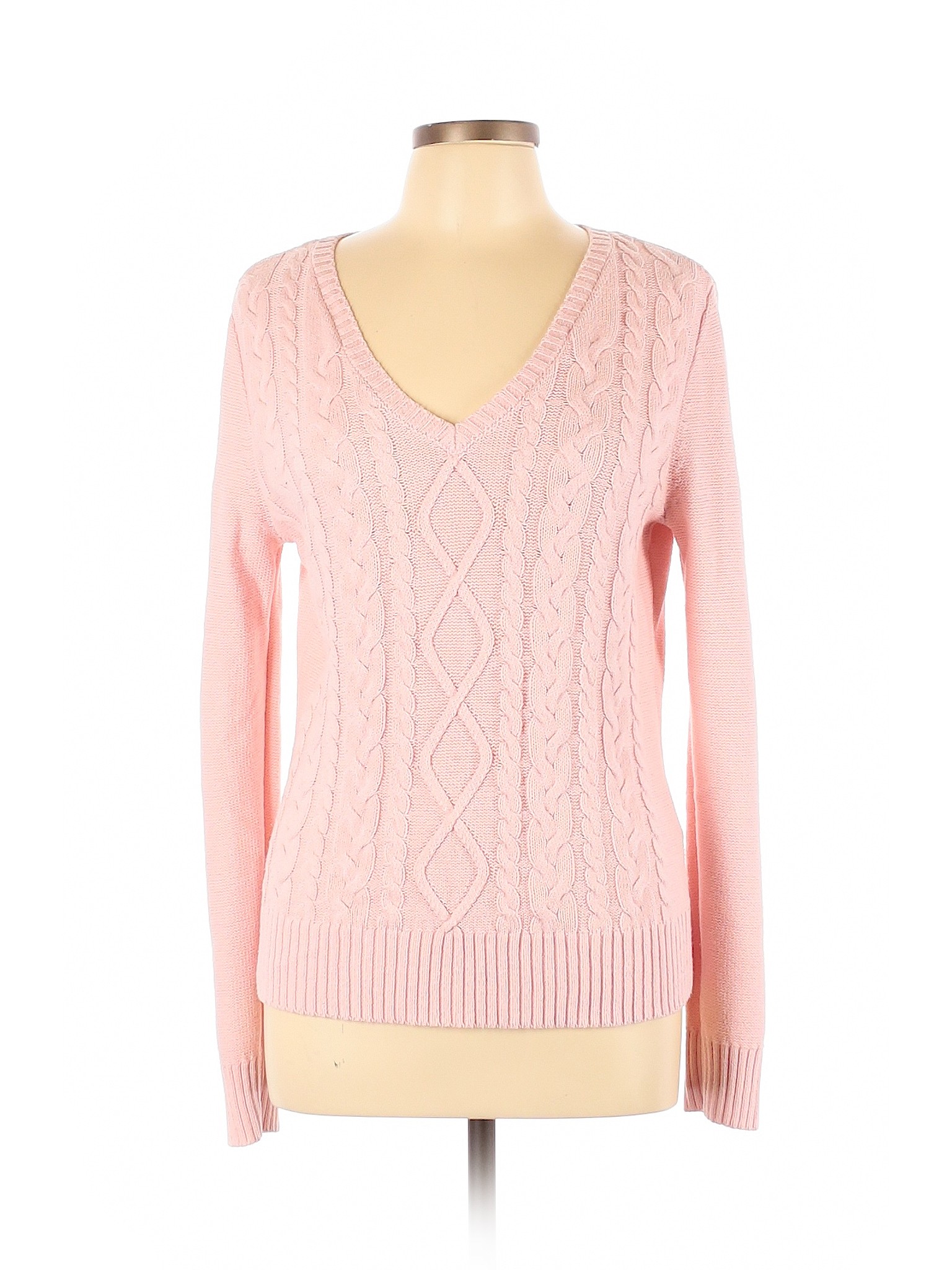 Chaps Women Pink Pullover Sweater L | eBay