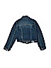 Justice Solid Blue Denim Jacket Size 6 - 7 - photo 2