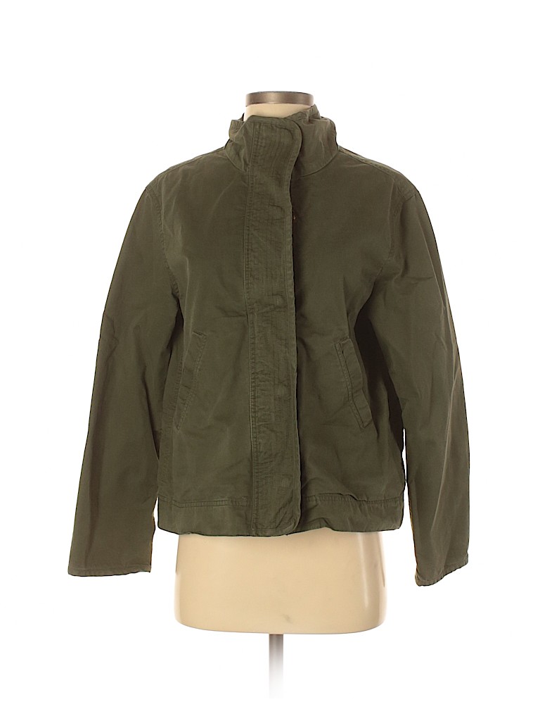 House of Harlow 1960 100% Cotton Solid Green Jacket Size S - 80% off ...