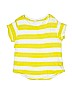 Zara 100% Linen Stripes Yellow Short Sleeve Top Size 13 - 14 - photo 1