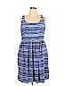 City Chic 100% Polyester Blue Casual Dress Size 20 (L) - photo 1