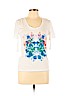Marc by Marc Jacobs 100% Cotton White Short Sleeve Top Size L - photo 1
