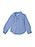 Gymboree 100% Cotton Solid Blue Long Sleeve Button-Down Shirt Size 6 - photo 1