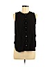 Ann Taylor LOFT 100% Rayon Black Sleeveless Blouse Size M (petite) - photo 1