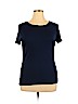 Lauren by Ralph Lauren 100% Cotton Blue Short Sleeve T-Shirt Size XL - photo 1