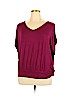 Jennifer Lopez Purple Short Sleeve Top Size XL - photo 1