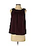 Ann Taylor LOFT 100% Polyester Burgundy Sleeveless Blouse Size S (petite) - photo 1