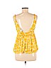 Diane von Furstenberg 100% Silk Yellow Sleeveless Silk Top Size M - photo 2