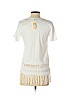 Pepin 100% Cotton White Short Sleeve Top Size S - photo 2