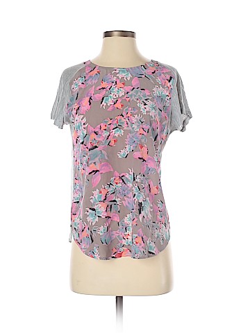 Rebecca Taylor Short Sleeve Silk Top (view 1)
