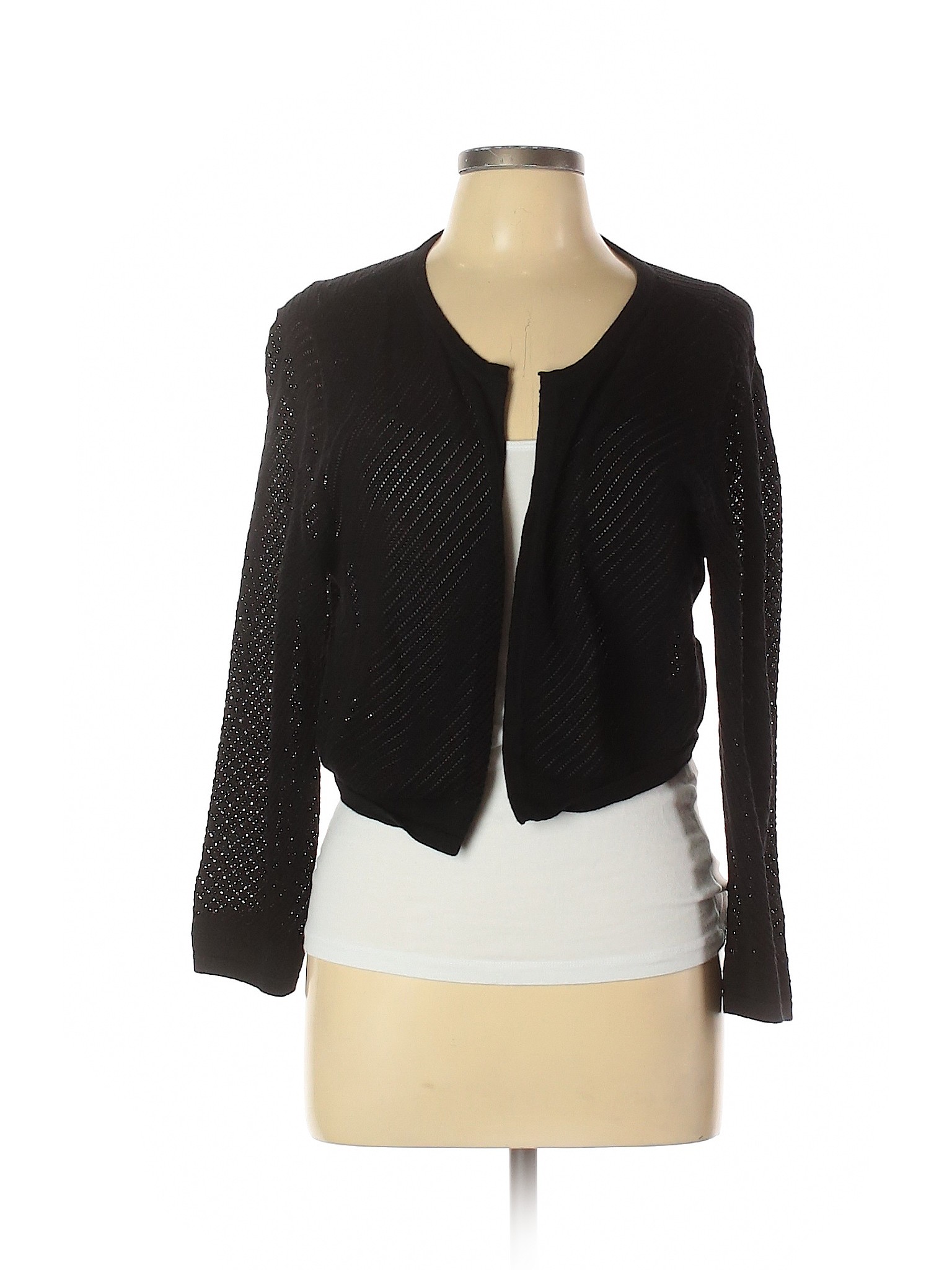 talbots black cardigan