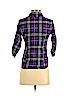 Derek Heart 100% Cotton Purple 3/4 Sleeve Button-Down Shirt Size S - photo 2